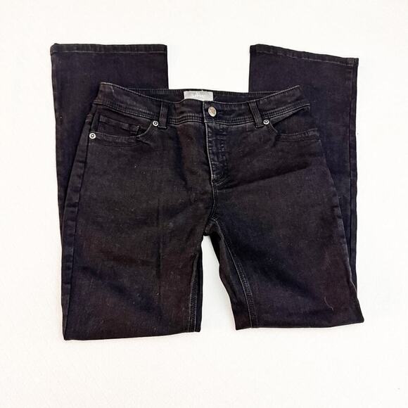 Chicos So Slimming Bootcut Black Denim Jeans Size 0 Short NWT - Picture 4 of 9